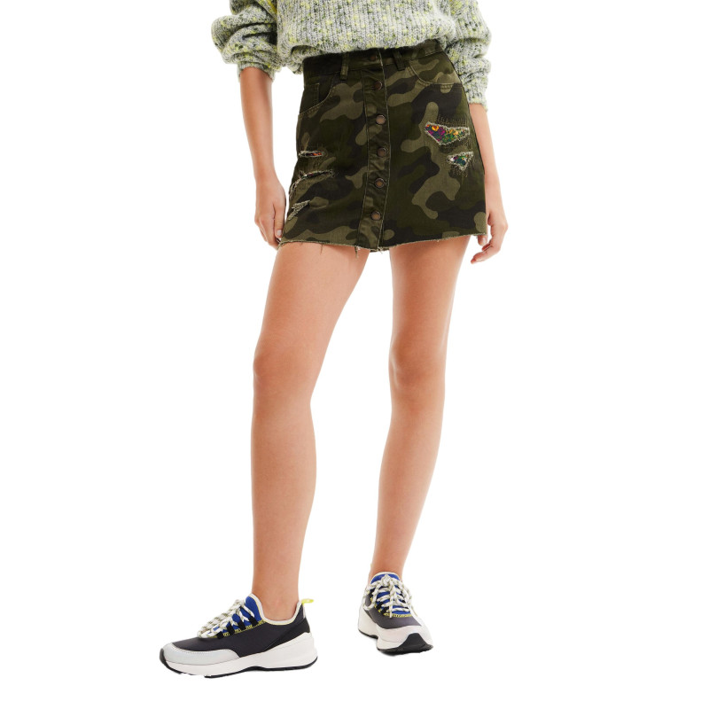 Desigual Skirt 22WWFN01 Green