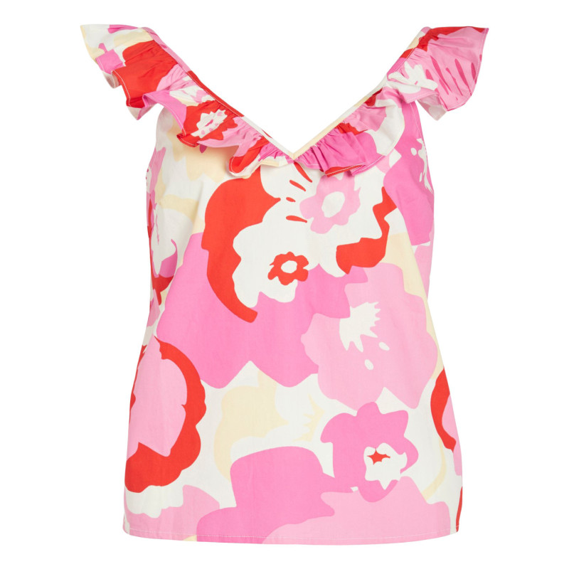 Vila Clothes Tank Top 14076435 Fuchsia