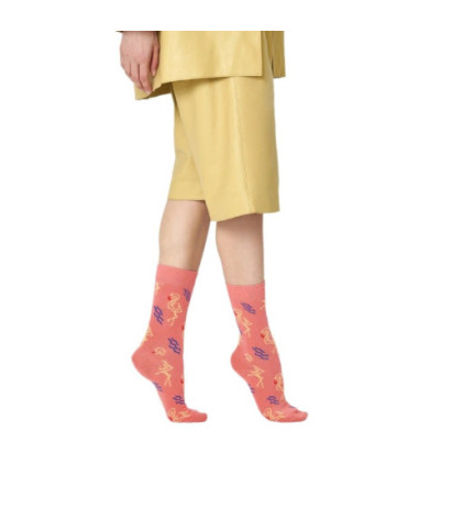 Happy Socks Undershirts FAM01 Coral