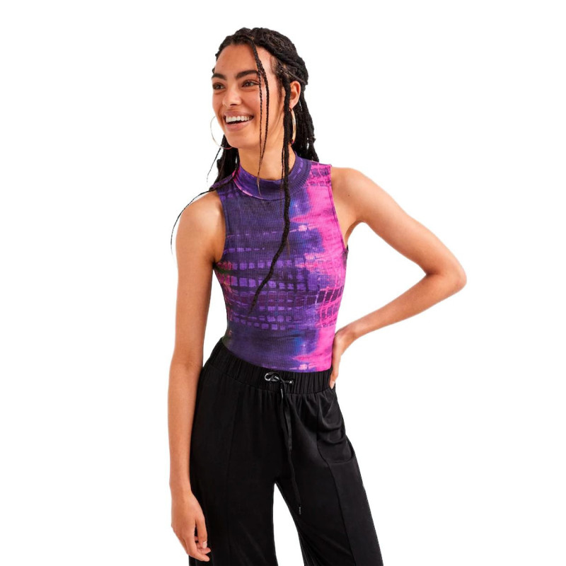 Desigual Tank Top 22SWTK89 Purple