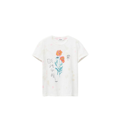 Desigual T-shirts 22SWTKAV White