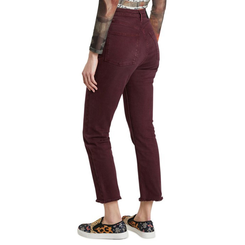 Desigual Trousers 21WWPN02 Bordeaux