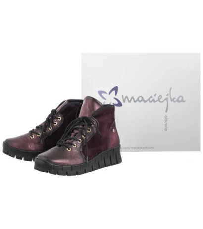 Maciejka Bordowe 06702-23/00-8 (MA1292-b) shoes