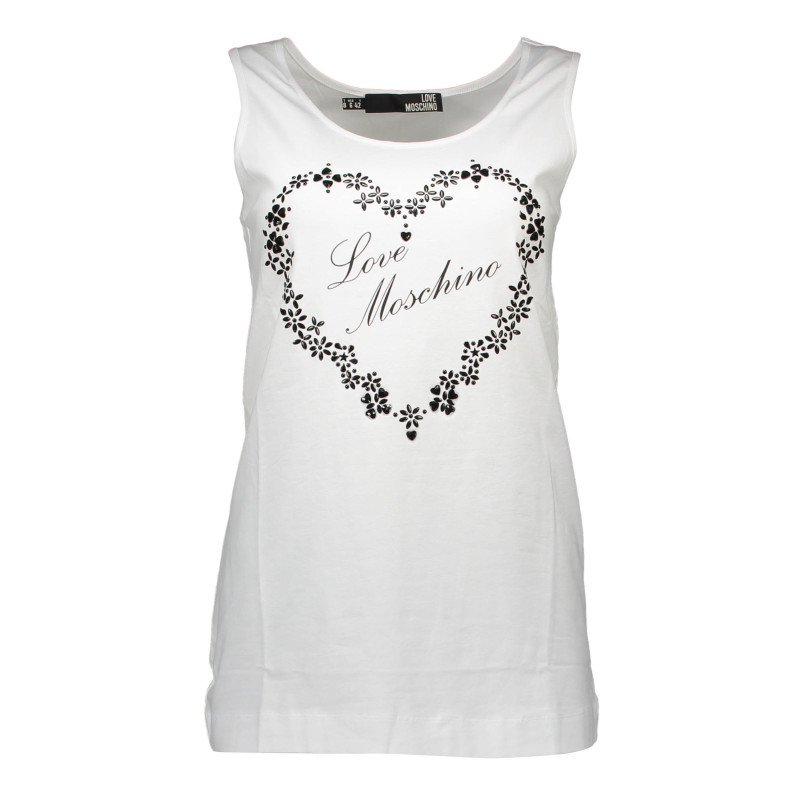 Love moschino T-särk W-4-E21-06-E-1257 Valge