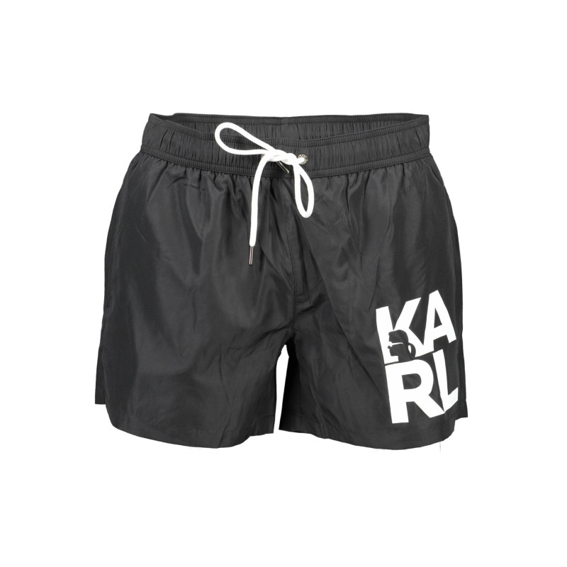 Karl lagerfeld beachwear rankšluostis KL21MBS02 Juoda