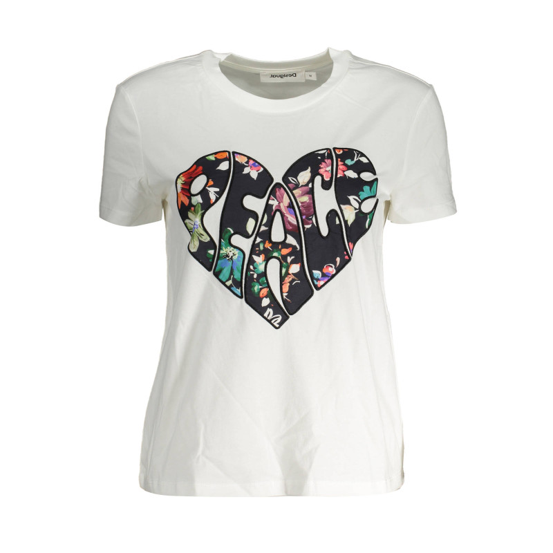 Desigual T-krekls 23SWTK92 Balts