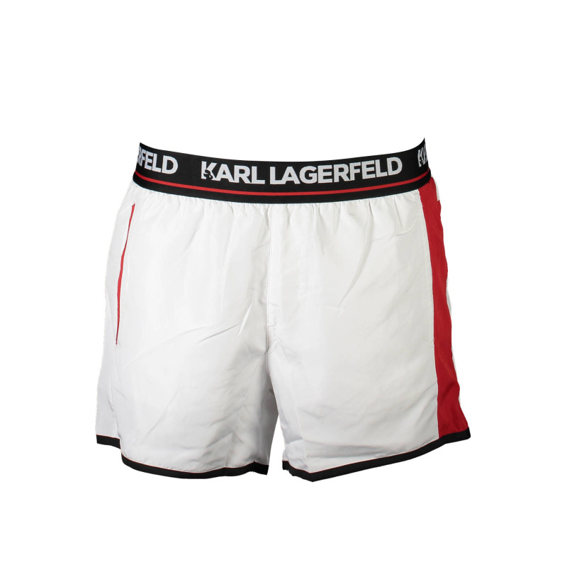 Karl lagerfeld beachwear rankšluostis KL21MBS04 Balta