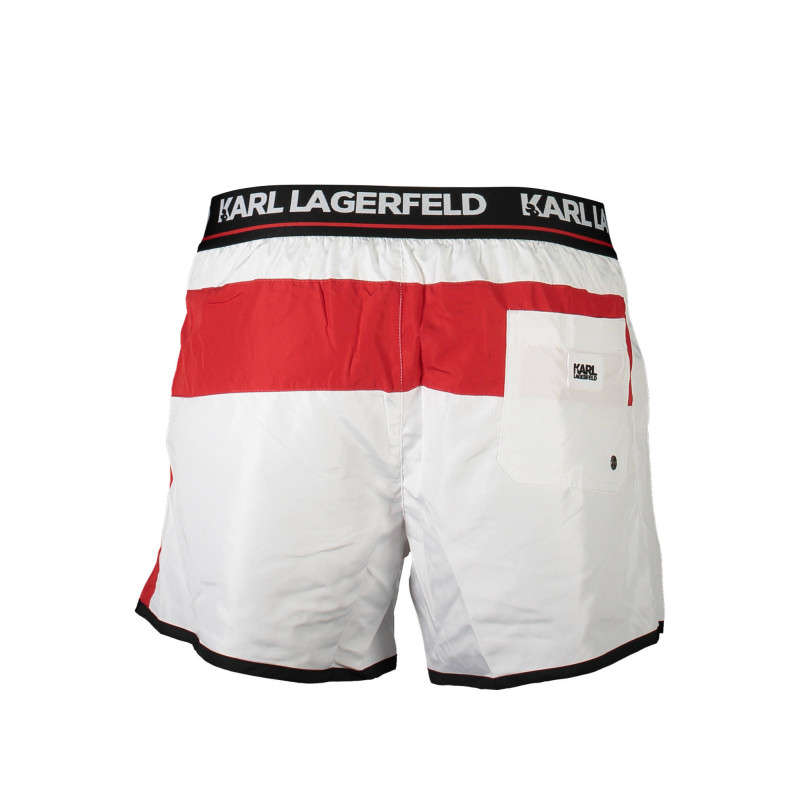 Karl lagerfeld beachwear rankšluostis KL21MBS04 Balta