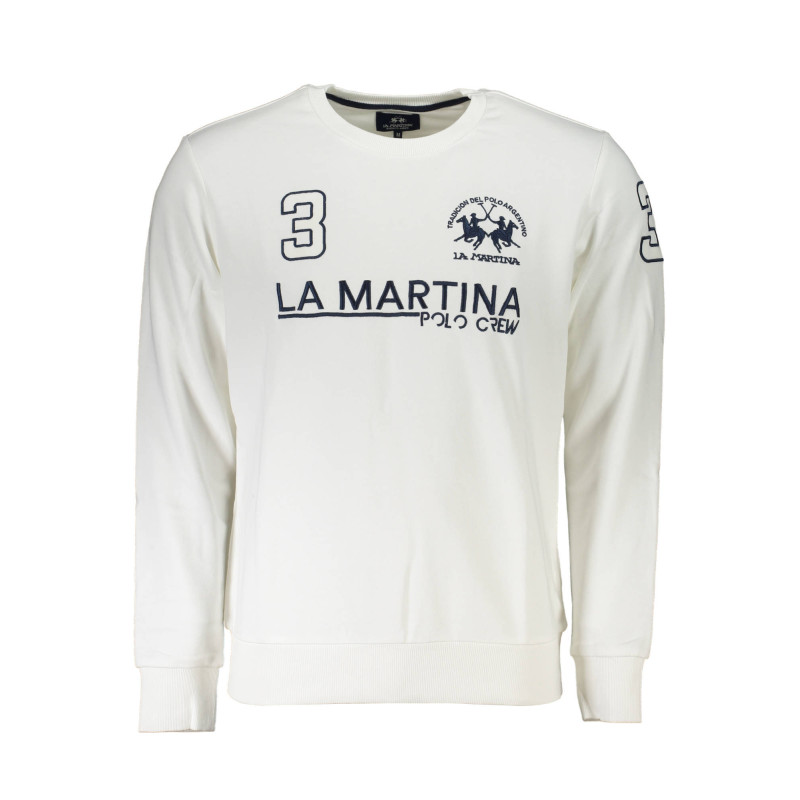 La martina sweatshirt XMF310-FP112 White