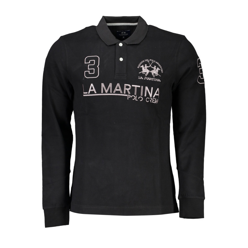 La martina polo krekli XMP313JS005 Melns