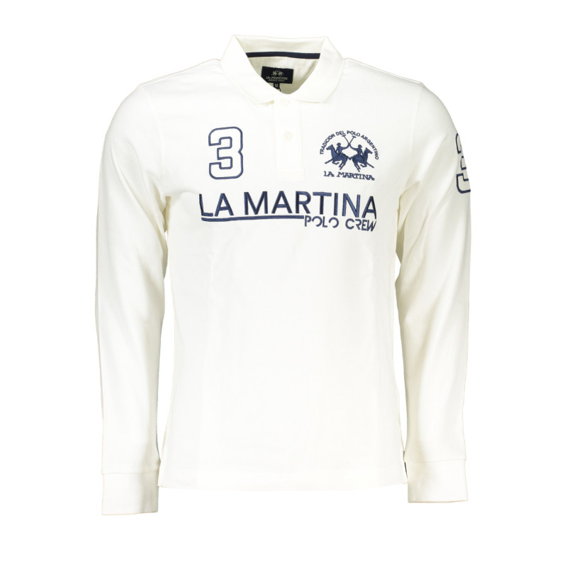 La martina polo särgid XMP313JS005 Valge