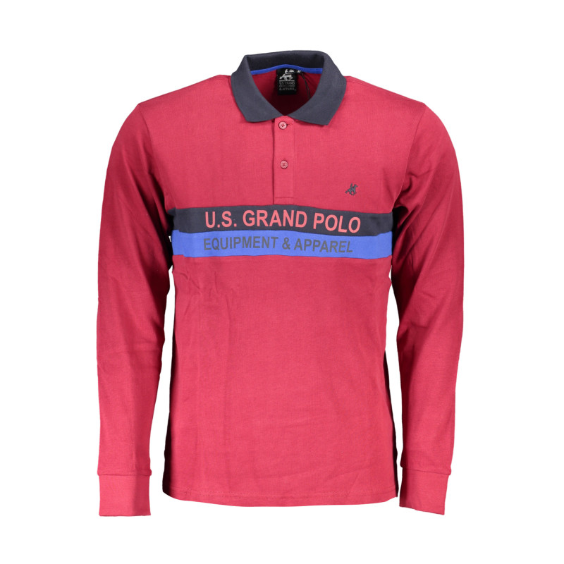 U.s. grand polo polo marškinėliai USP878 Raudona