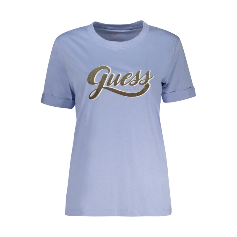 Guess jeans marškinėliai W4YI09JA914 Žydra