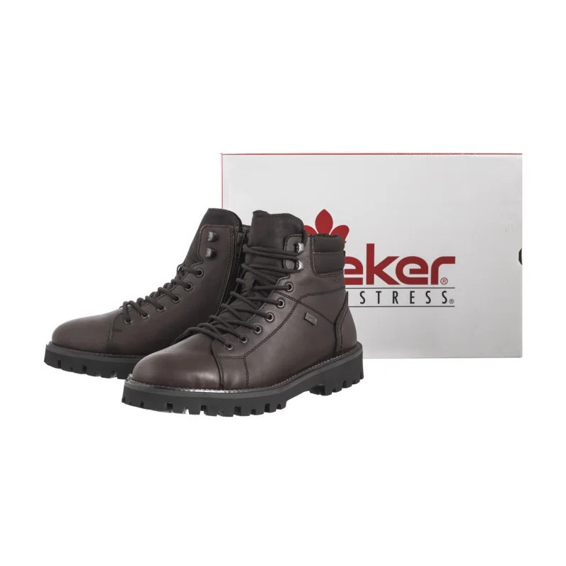 Rieker Brązowe 30420-25 Brown (RI220-a) žygio batai