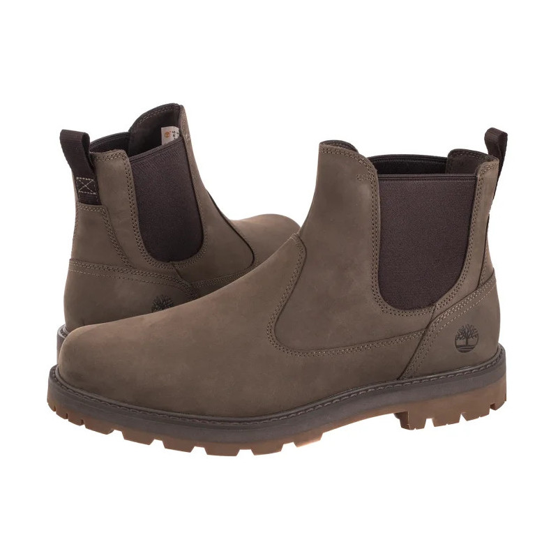 Timberland Britton Road Mid Chelsea Boot Medium Brown Nubuck 0A6A4W EM5 (TI141-a) shoes