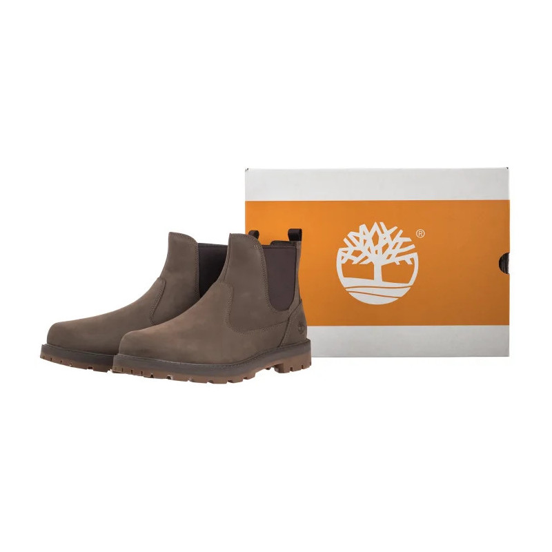 Timberland Britton Road Mid Chelsea Boot Medium Brown Nubuck 0A6A4W EM5 (TI141-a) shoes