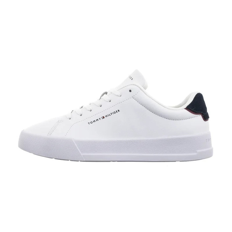 Tommy Hilfiger TH Court Lth Detail Ess White/Desert Sky FM0FM05367 0LD (TH1219-a) spordijalatsid