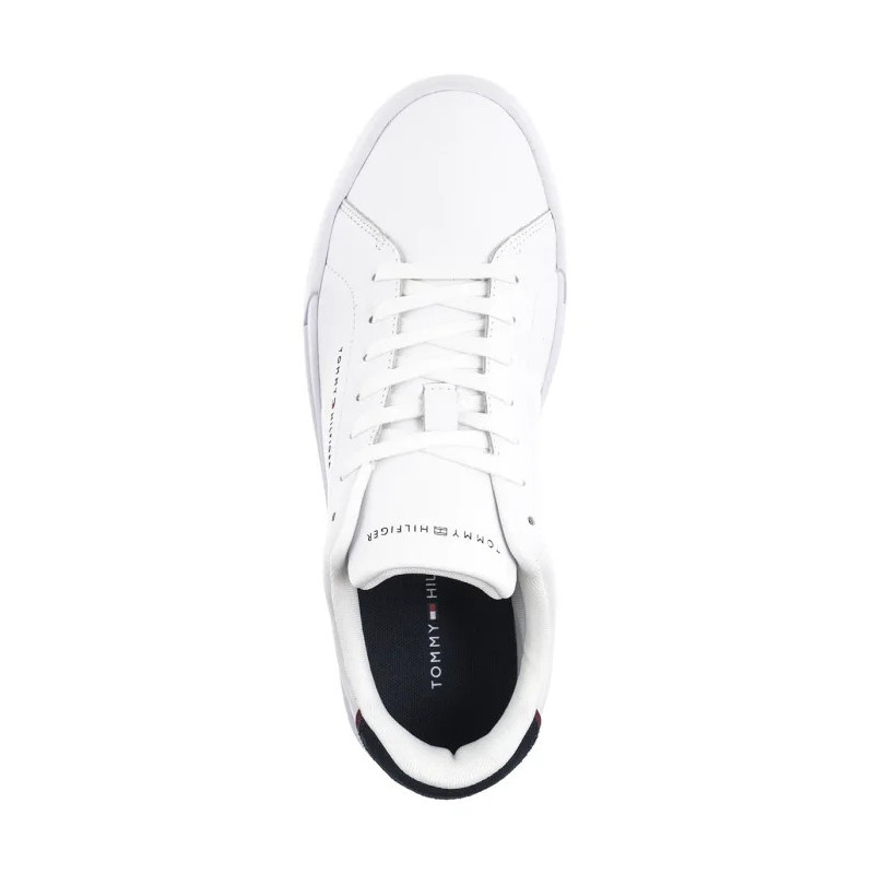 Tommy Hilfiger TH Court Lth Detail Ess White/Desert Sky FM0FM05367 0LD (TH1219-a) spordijalatsid