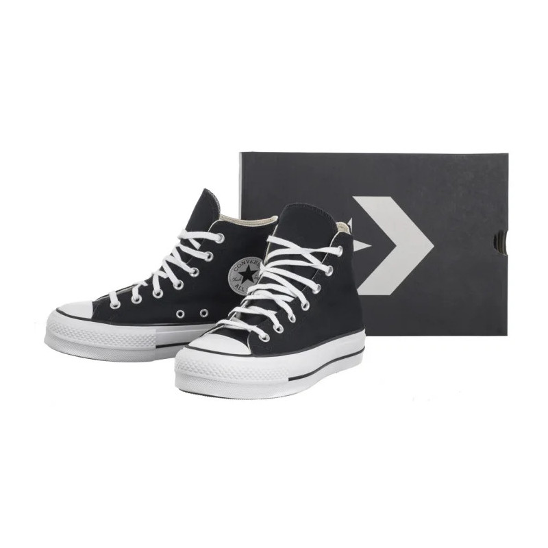 Converse CTAS Lift Wide Hi Black/White/White A09194C (CO725-a) shoes