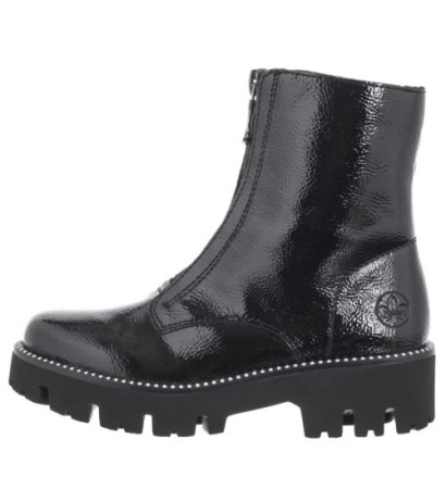 Rieker Czarne Lakierowane Y3351-00 Black (RI218-a) shoes