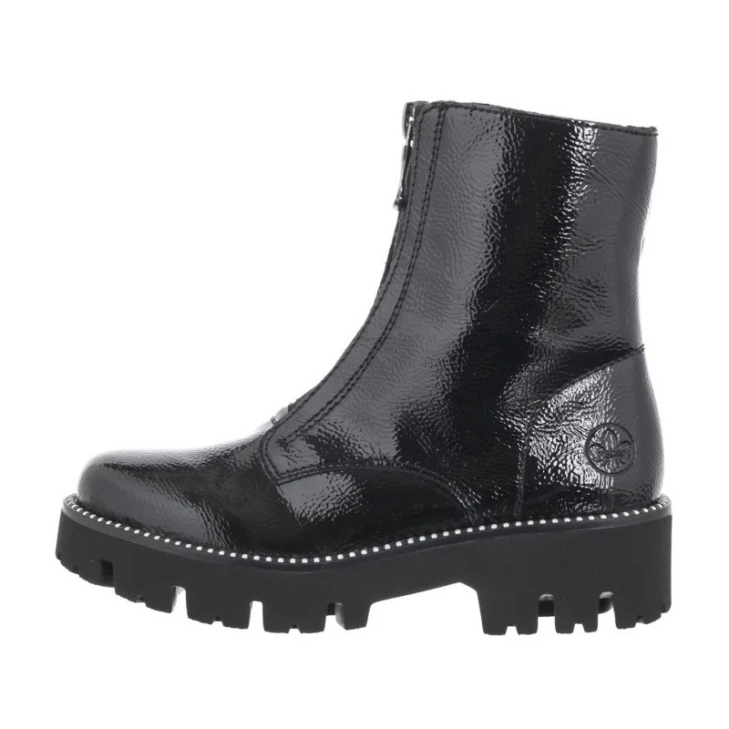 Rieker Czarne Lakierowane Y3351-00 Black (RI218-a) shoes