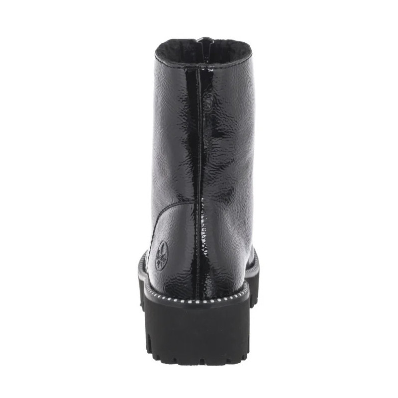 Rieker Czarne Lakierowane Y3351-00 Black (RI218-a) batai