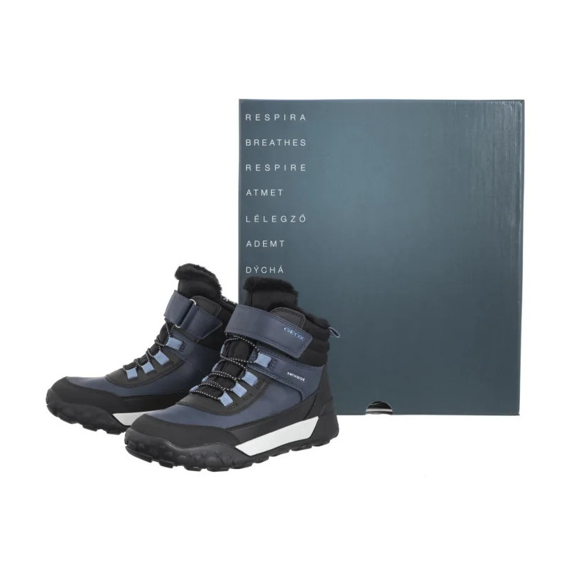 Geox J Trekkyup B Abx E Denim/Black J46MBE 0MEFU C4J9B (GE200-b) ankle boots