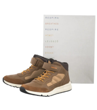 Geox J Rooner B. E - Wax.Syn+Nylon Cognac J46H0E 0MEFU C6001 (GE201-a) ankle boots