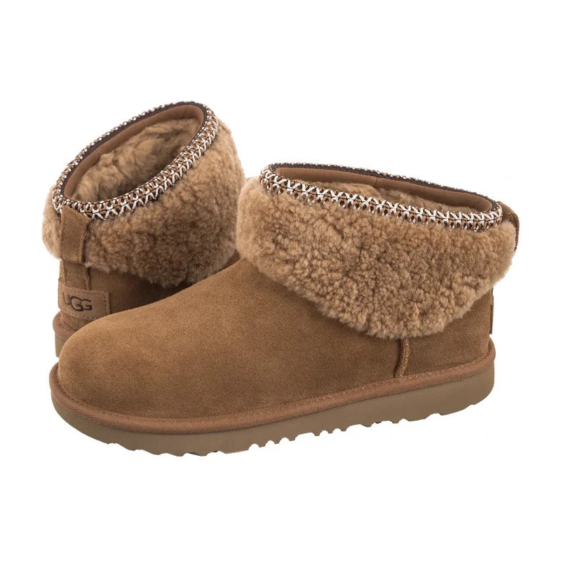 UGG Kids Classic Ultra Mini Maxi Curly 1157730K CHE (UA141-a) boots