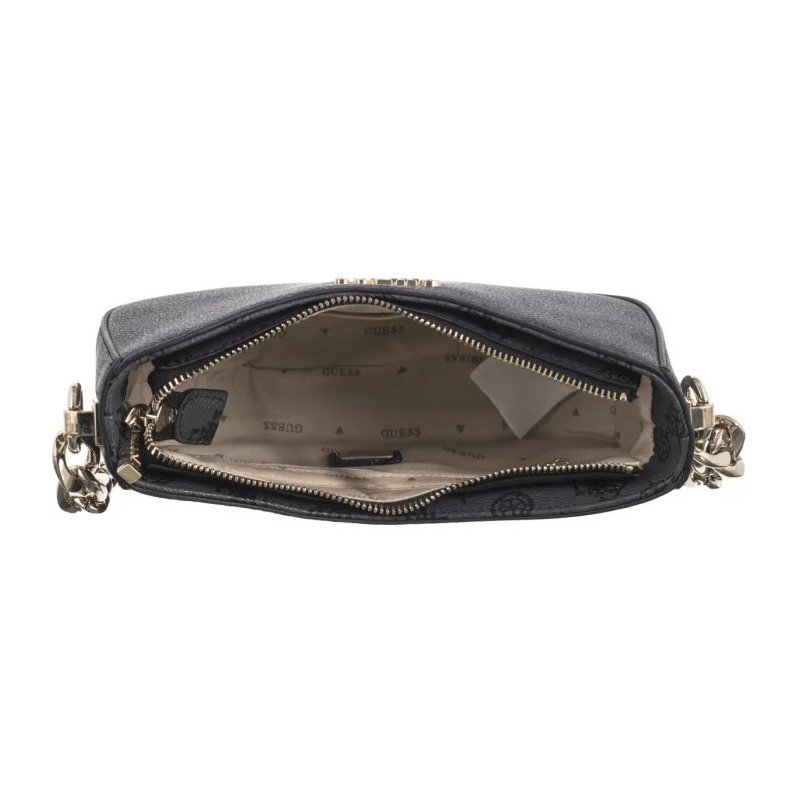 Guess Evelune Top Zip Shoulder Bag HWPG93 53180 Charcoal Logo (GU695-a) handbag