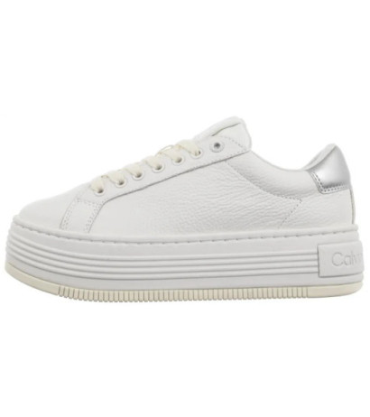 Calvin Klein Bold Flatf Low Mix Ohb Bright White/Creamy White/Silver YW0YW01632 0LC (CK602-a) bateliai