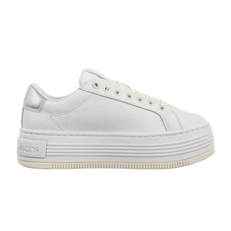 Calvin Klein Bold Flatf Low Mix Ohb Bright White/Creamy White/Silver YW0YW01632 0LC (CK602-a) bateliai