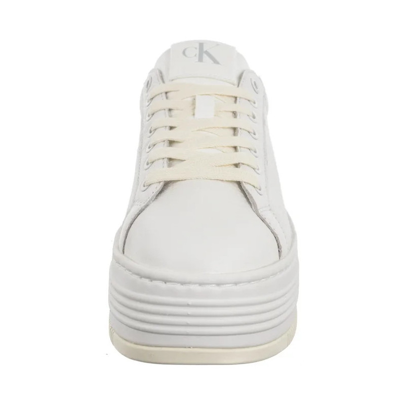 Calvin Klein Bold Flatf Low Mix Ohb Bright White/Creamy White/Silver YW0YW01632 0LC (CK602-a) bateliai