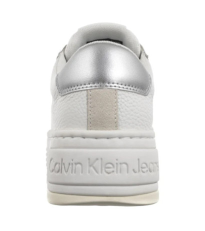 Calvin Klein Bold Flatf Low Mix Ohb Bright White/Creamy White/Silver YW0YW01632 0LC (CK602-a) shoes