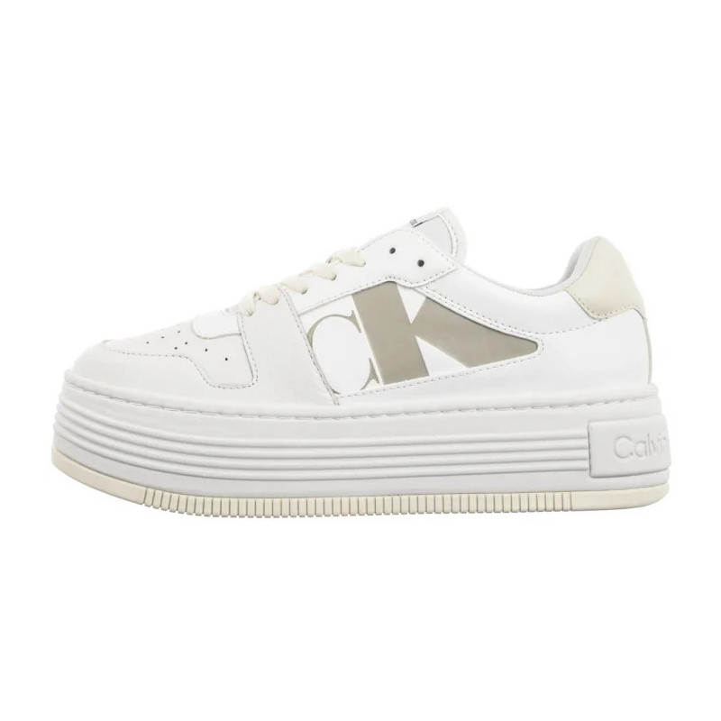 Calvin Klein Bold Flatf Low Laceup Mix Nbs BrightWhite/Creamy White YW0YW01641 0LD (CK603-a) kingad