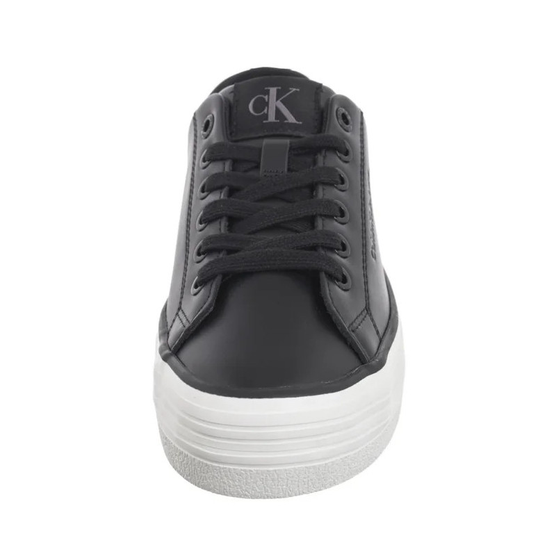 Calvin Klein Bold Vulc Flatf Low Lth In Black/Bright White YW0YW01633 0GM (CK604-b) shoes