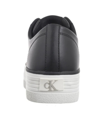 Calvin Klein Bold Vulc Flatf Low Lth In Black/Bright White YW0YW01633 0GM (CK604-b) shoes