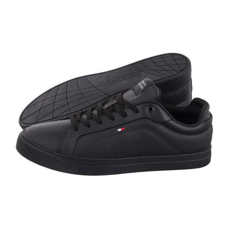 Tommy Hilfiger Icon Court Lth Flag Ess Black FM0FM05317 BDS (TH1230-a) sportiniai bateliai