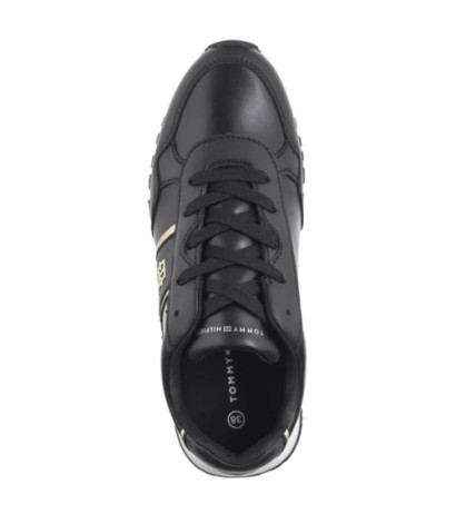 Tommy Hilfiger Low Cut Lace-Up Sneaker Black/Platinum T3A9-33548-1695 X208 (TH1222-a) batai