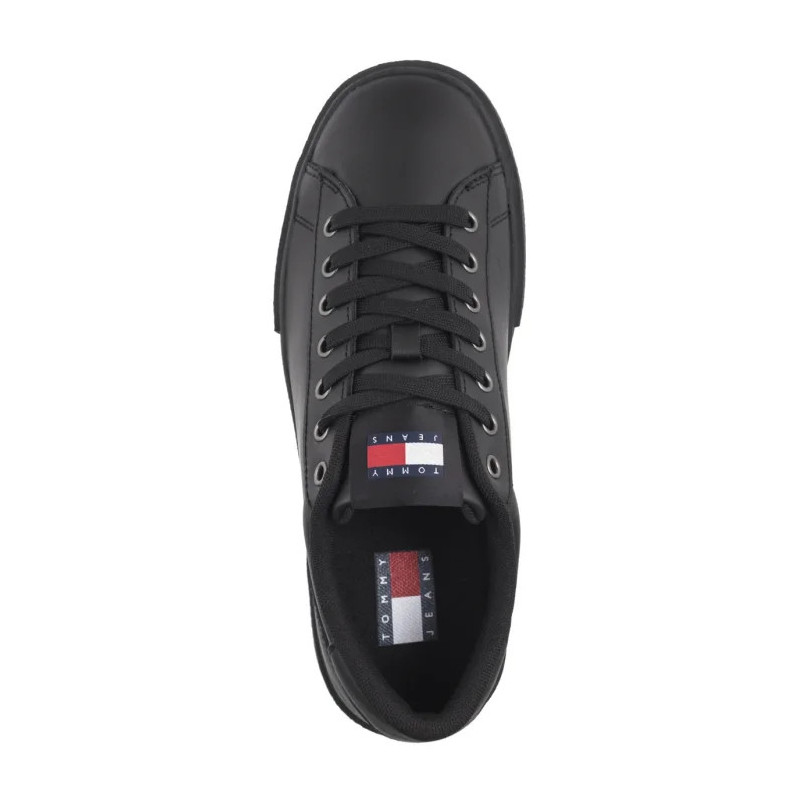 Tommy Hilfiger (New) Tjw Flatform Sneaker Black EN0EN02698 BDS (TH1228-a) batai