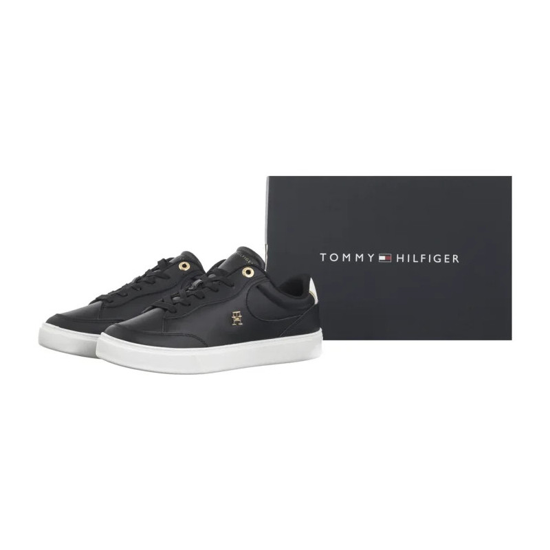 Tommy Hilfiger Essential Chic Court Sneaker Black FW0FW08322 BDS (TH1250-a) batai