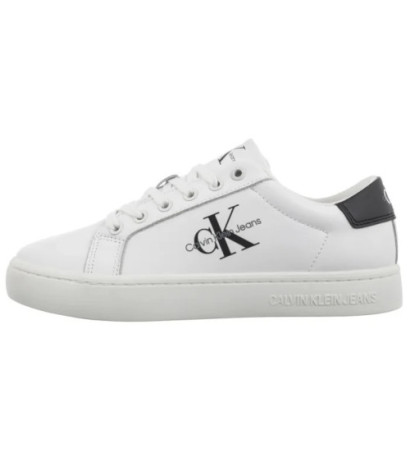 Calvin Klein Classic Cupsole Laceup Bright White/Black YW0YW01269 YBR (CK608-a) batai