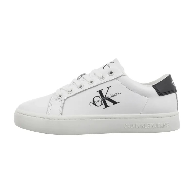 Calvin Klein Classic Cupsole Laceup Bright White/Black YW0YW01269 YBR (CK608-a) batai