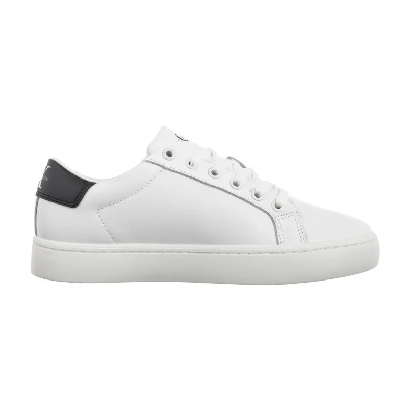 Calvin Klein Classic Cupsole Laceup Bright White/Black YW0YW01269 YBR (CK608-a) batai