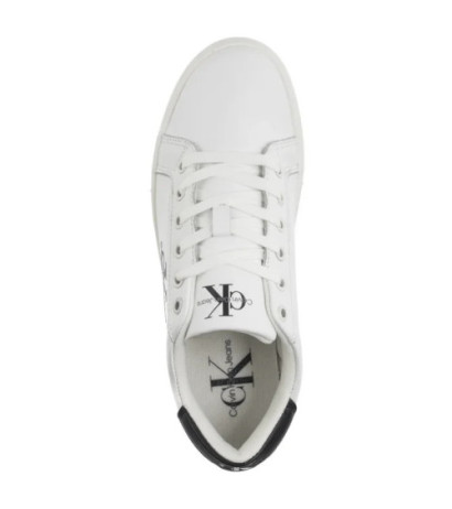 Calvin Klein Classic Cupsole Laceup Bright White/Black YW0YW01269 YBR (CK608-a) batai