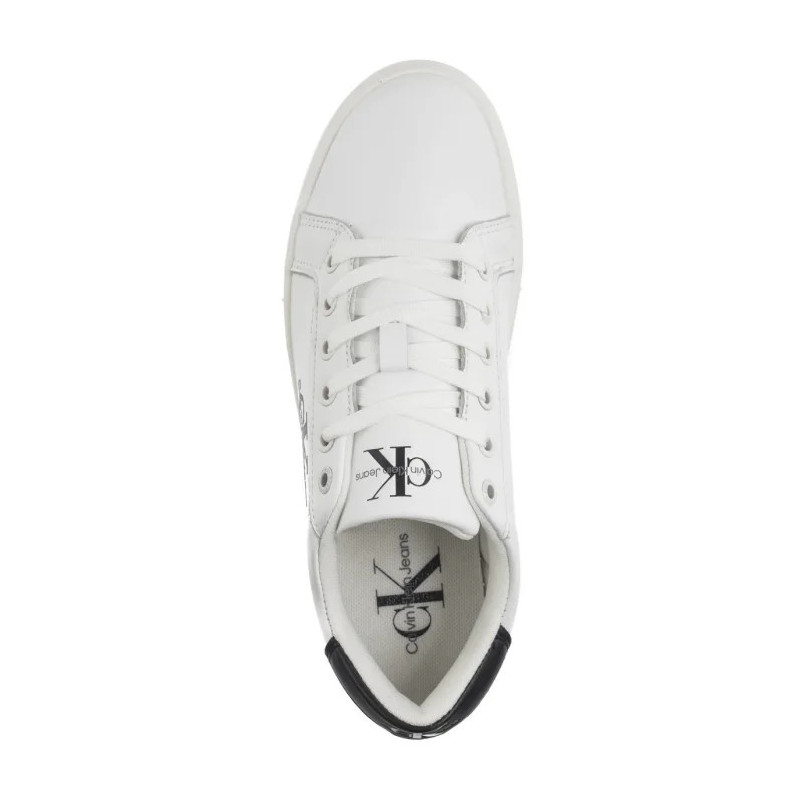 Calvin Klein Classic Cupsole Laceup Bright White/Black YW0YW01269 YBR (CK608-a) batai