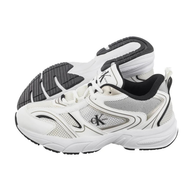 Calvin Klein Retro Tennis Mesh Ml Bright White/Black YW0YW01807 01W (CK610-a) sports Shoes