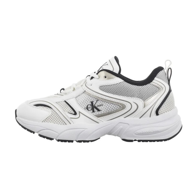 Calvin Klein Retro Tennis Mesh Ml Bright White/Black YW0YW01807 01W (CK610-a) sports Shoes