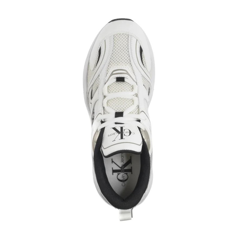 Calvin Klein Retro Tennis Mesh Ml Bright White/Black YW0YW01807 01W (CK610-a) sports Shoes