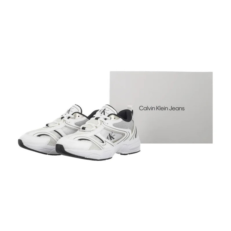 Calvin Klein Retro Tennis Mesh Ml Bright White/Black YW0YW01807 01W (CK610-a) sportiniai bateliai